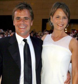 Antonia Kidman with her late husband, Angus Hawley